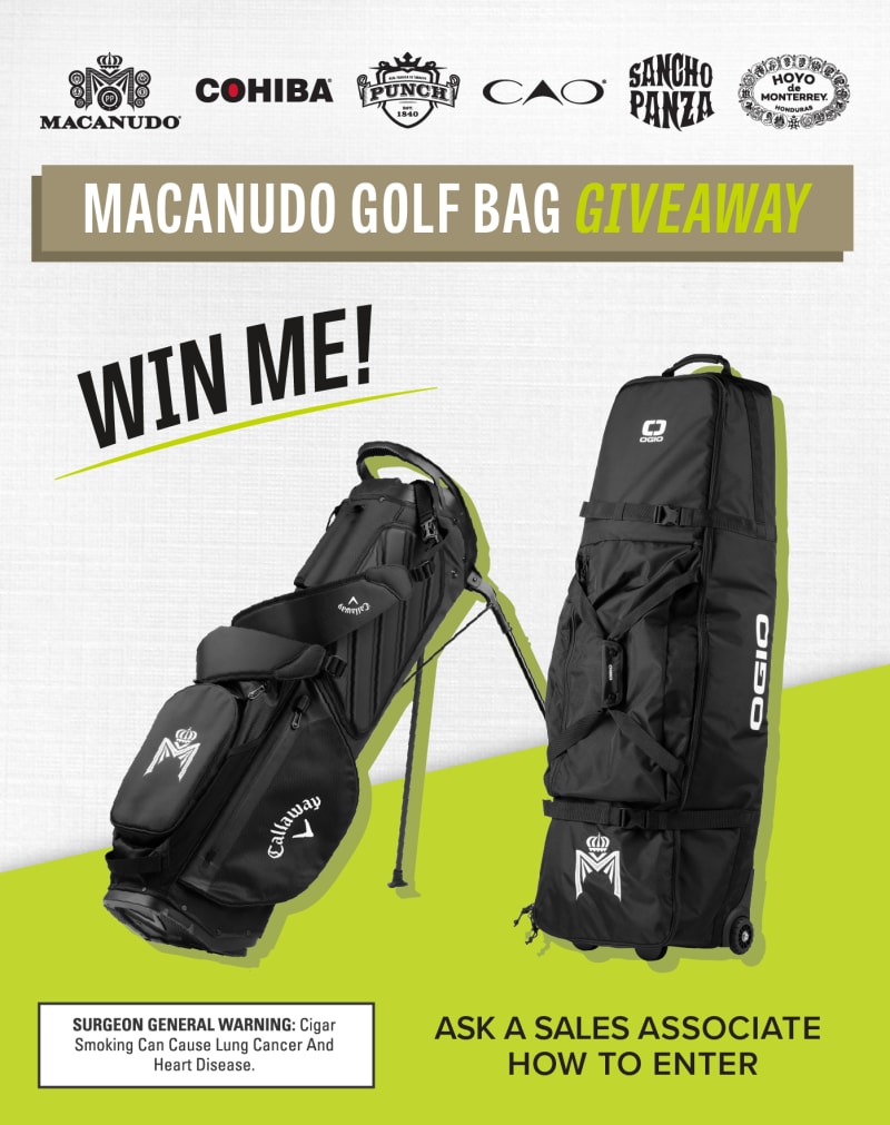 Macanudo Golf Bag Dealer Loader 2025 eblast