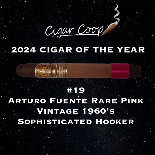 2024 Cigar of the Year Countdown (Coop’s List): #19: Arturo Fuente Rare Pink Vintage 1960’s Sophisticated Hooker Image