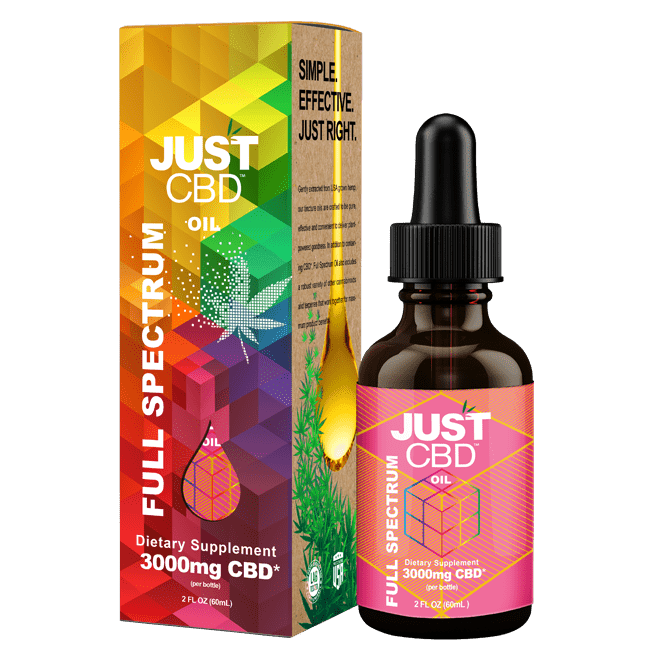 JustCBD Tincture FullSpectrum 3000mg 650x650