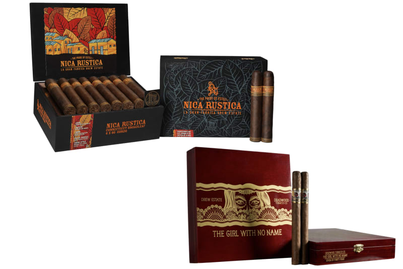 Drew Estate Adds Deadwood The Girl With No Name Lonsdale, Nica Rustica Broadleaf Gordo Image