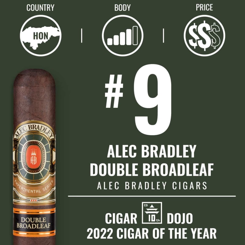 No. 9 Cigar of the Year 2022 – Alec Bradley Double Broadleaf Image