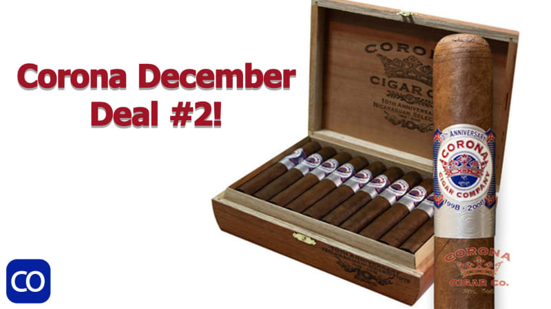 Corona Cigar December Deal #2 Corona Nicaraguan 10th Anniversary Natural Robusto Image