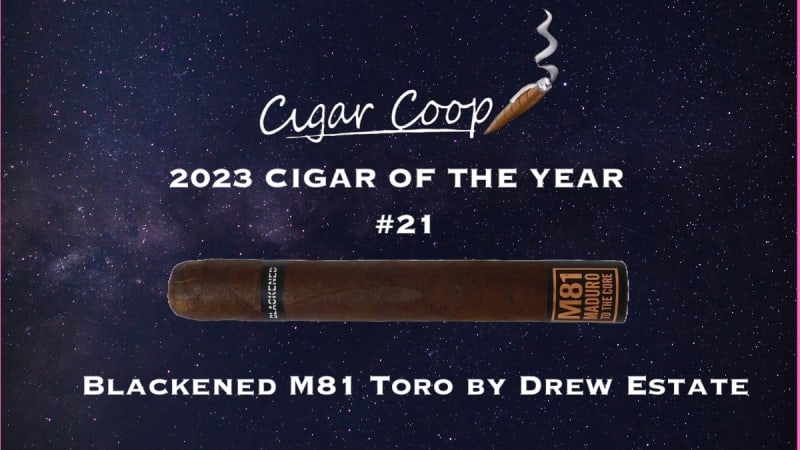2023 Cigar of the Year Countdown (Coop’s List) #21: Blackened M81 Toro by Drew Estate Image