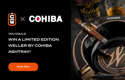 You Could Win a Limited Edition Weller by Cohiba Ashtray!