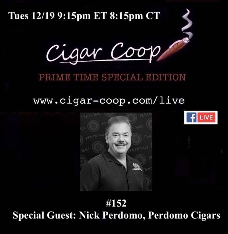 Announcement: Prime Time Special Edition 152: Nick Perdomo, Perdomo Cigars Image