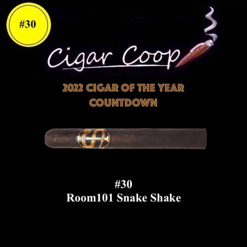 2022 Cigar of the Year Countdown (Coop’s List): #30: Room101 Snake Shake Image