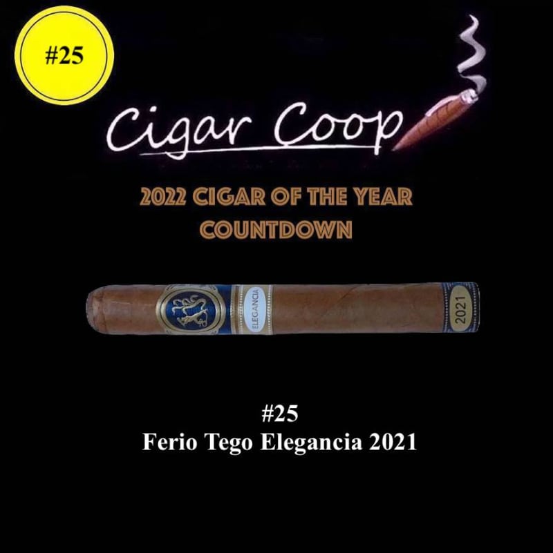 2022 Cigar of the Year Countdown (Coop’s List): #25: Ferio Tego Elegancia (2021) Image