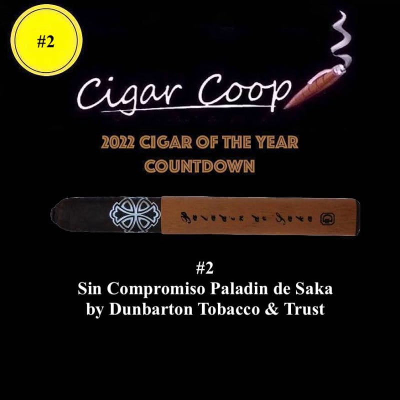 2022 Cigar of the Year Countdown (Coop’s List): #2: Sin Compromiso Paladin de Saka by Dunbarton Tobacco & Trust Image