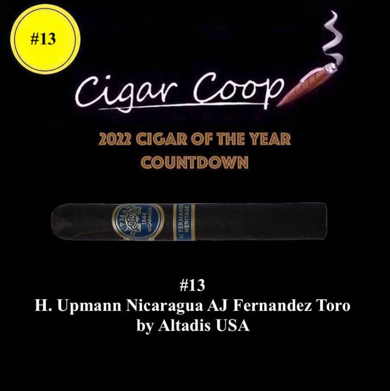 2022 Cigar of the Year Countdown (Coop’s List): #13: H. Upmann Nicaragua AJ Fernandez Heritage Toro by Altadis USA  Image