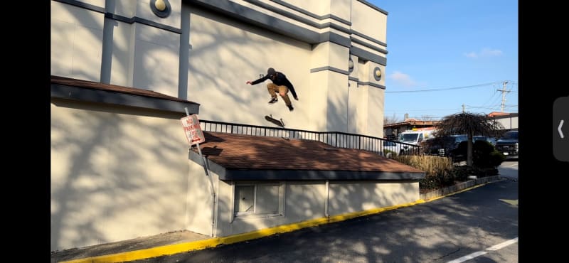 John skateboarding