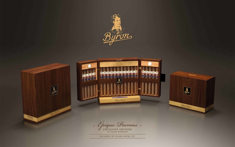 United Cigar Announces 19th Century Byron Epique Poemas Humidor – Cigar News Image