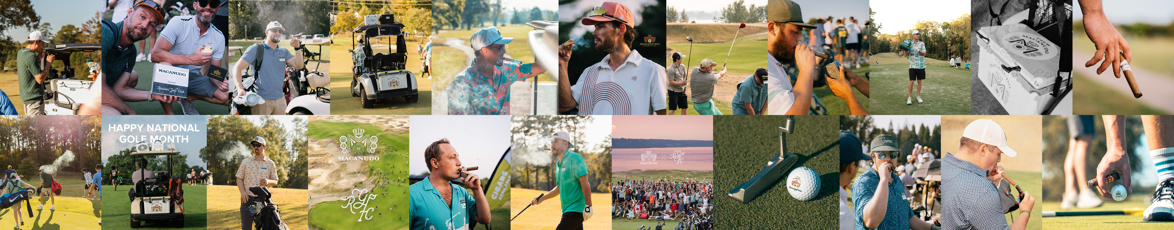 image grid of Macanudo's Golf Events
