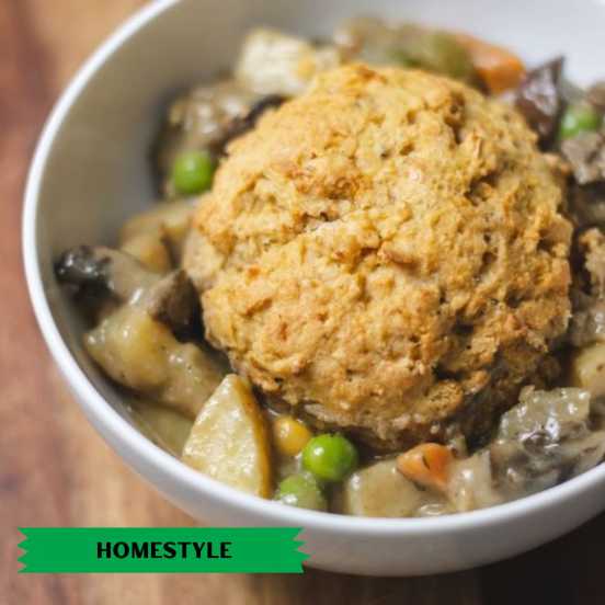 Vegetable Pot Pie-Homestyle