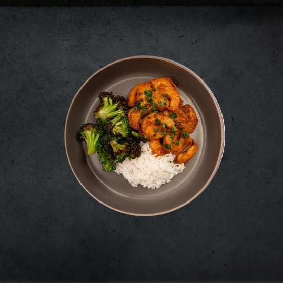 Entree: Honey Garlic Shrimp