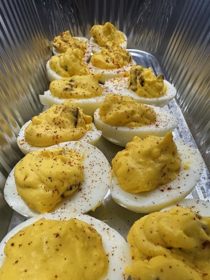 Bacon Deviled Eggs (12 Halves)