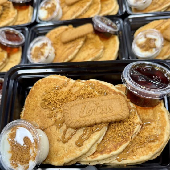 Biscoff Protein Pancakes 