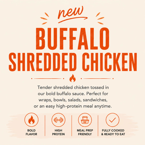 Buffalo Shredded Chicken 