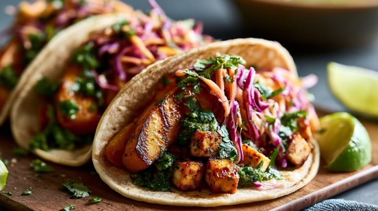 Fall Butternut Squash Tacos (Vegan)