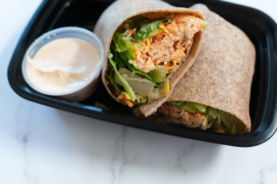 Buffalo Cajun Chicken Wrap w/ Baja Dressing
