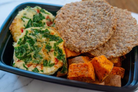 Egg White Muffin Cups w/ Turkey Sausage & Diced Yams