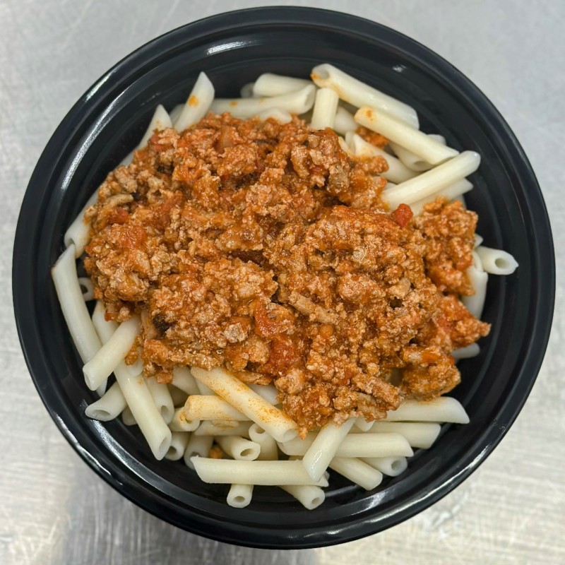 Ground Turkey Marinara served with gluten free pasta