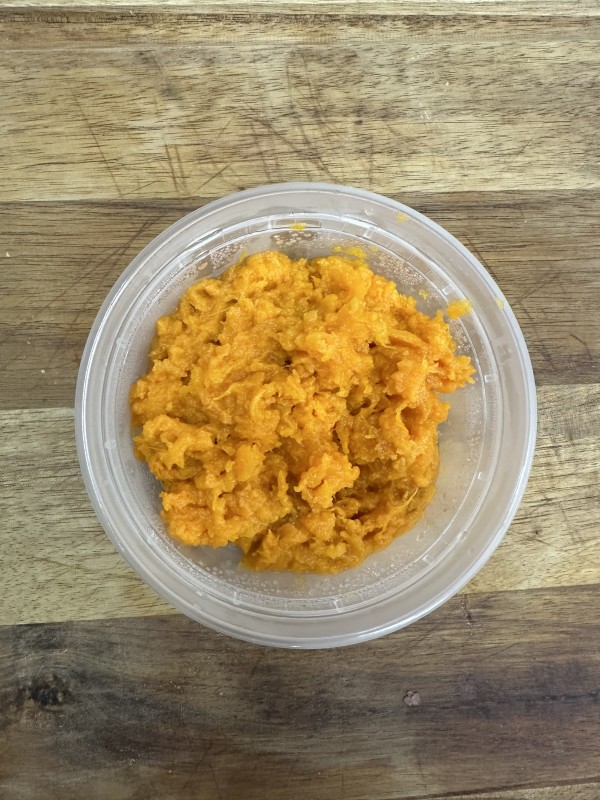 mashed sweet potatoes