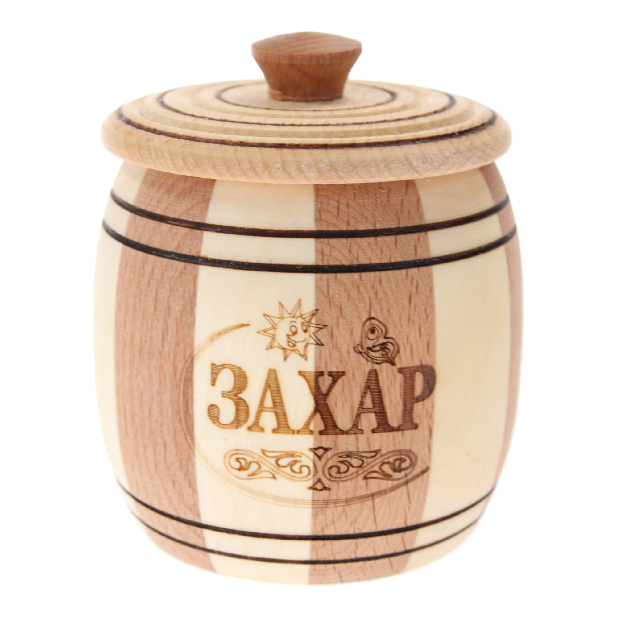Дървено бурканче за захар