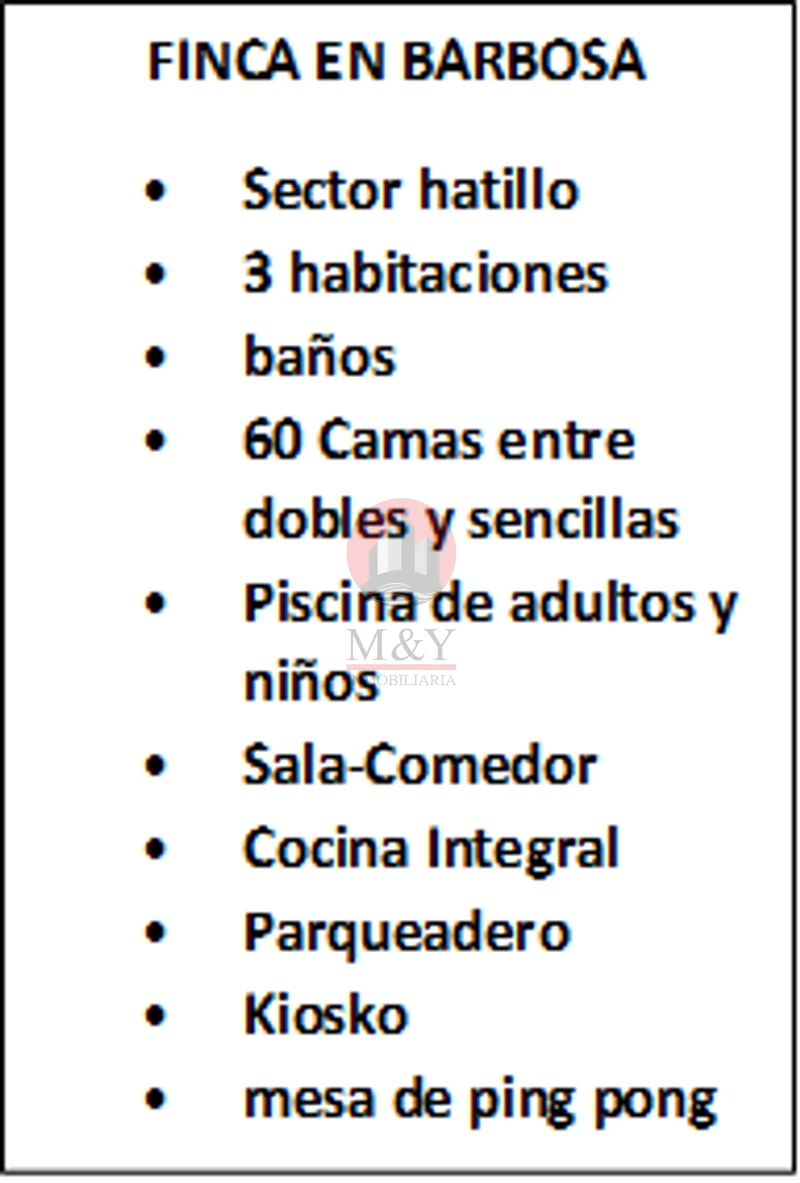 Alquiler de fincas de recreo en hatillo a  barbosa  53