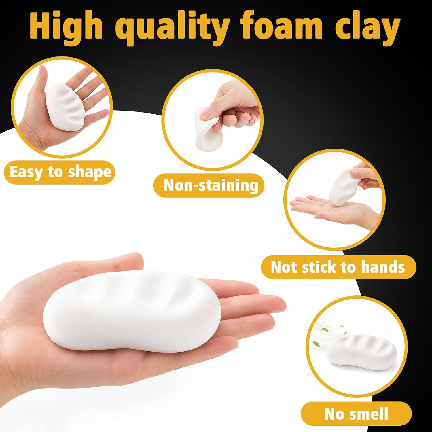 Modeling air Dry Foam Clay White Cosplay Magic Clay 100g (3.53oz) — image 4 of 8