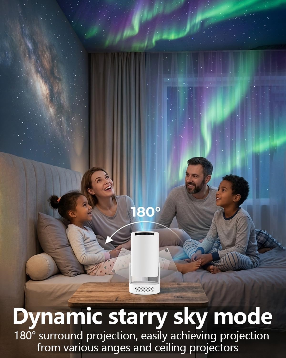Projector with WiFi and Bluetooth, Mini Projector with Built-in App — image 3 of 9