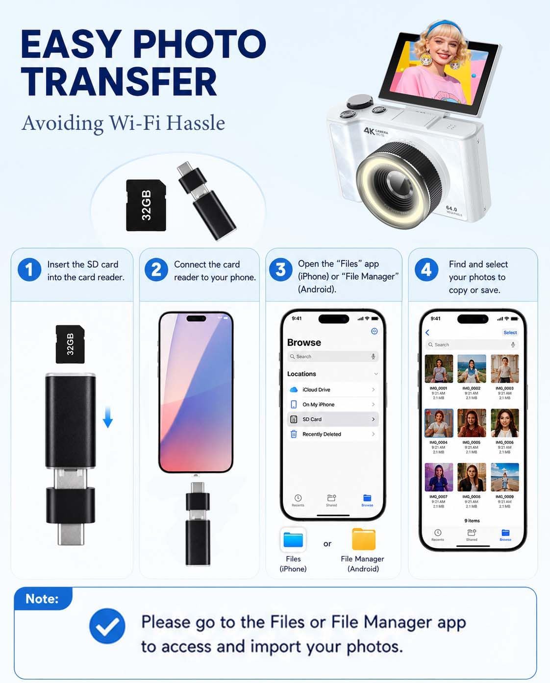 4K Digital Camera for Photography,Flip Screen Digital Camera for Kids — image 4 of 7