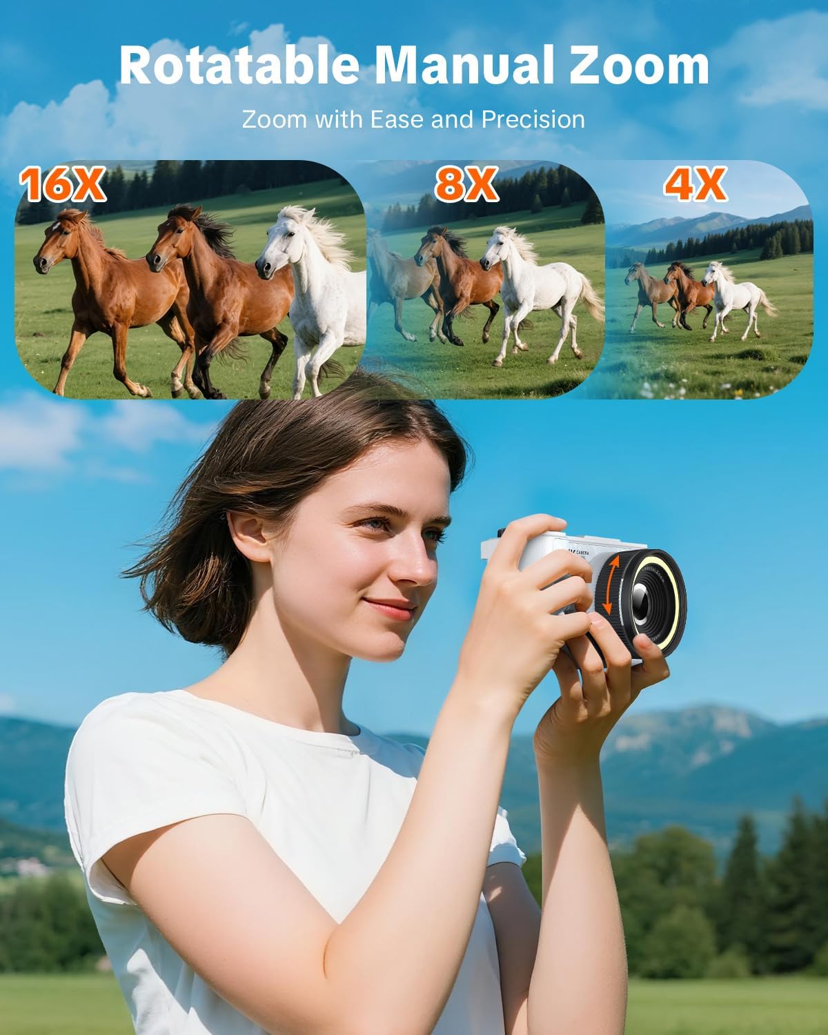 4K Digital Camera for Photography,Flip Screen Digital Camera for Kids — image 6 of 7