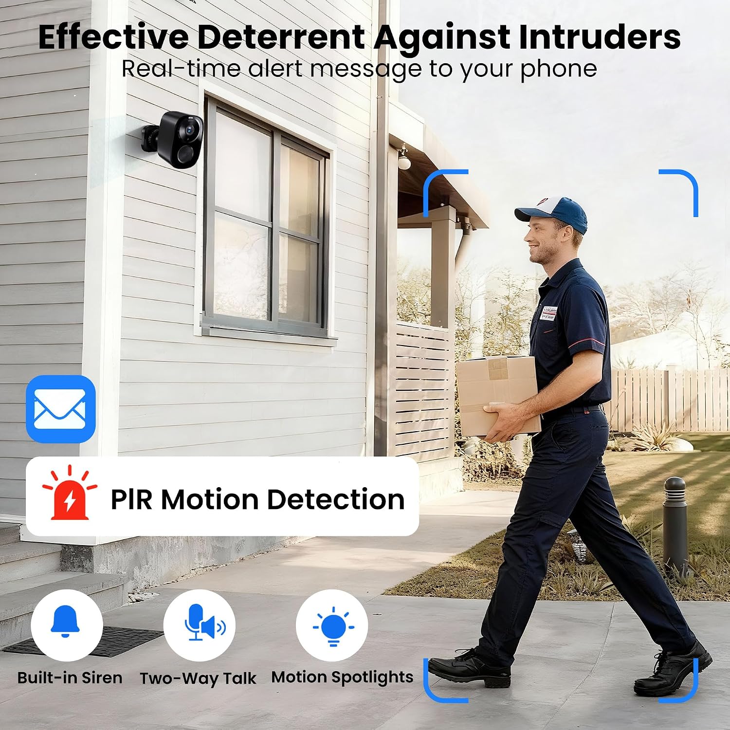 2026 Enhanced 2K UHD Security Cameras Wireless Outdoor – Free Cloud & SD Storage, Dual-Band WiFi 2.4G/5G, Full-Color Night Vision, 6-Month Battery, Motion Alerts, IP66 Weatherproof, 2-Way Talk — image 6 of 8