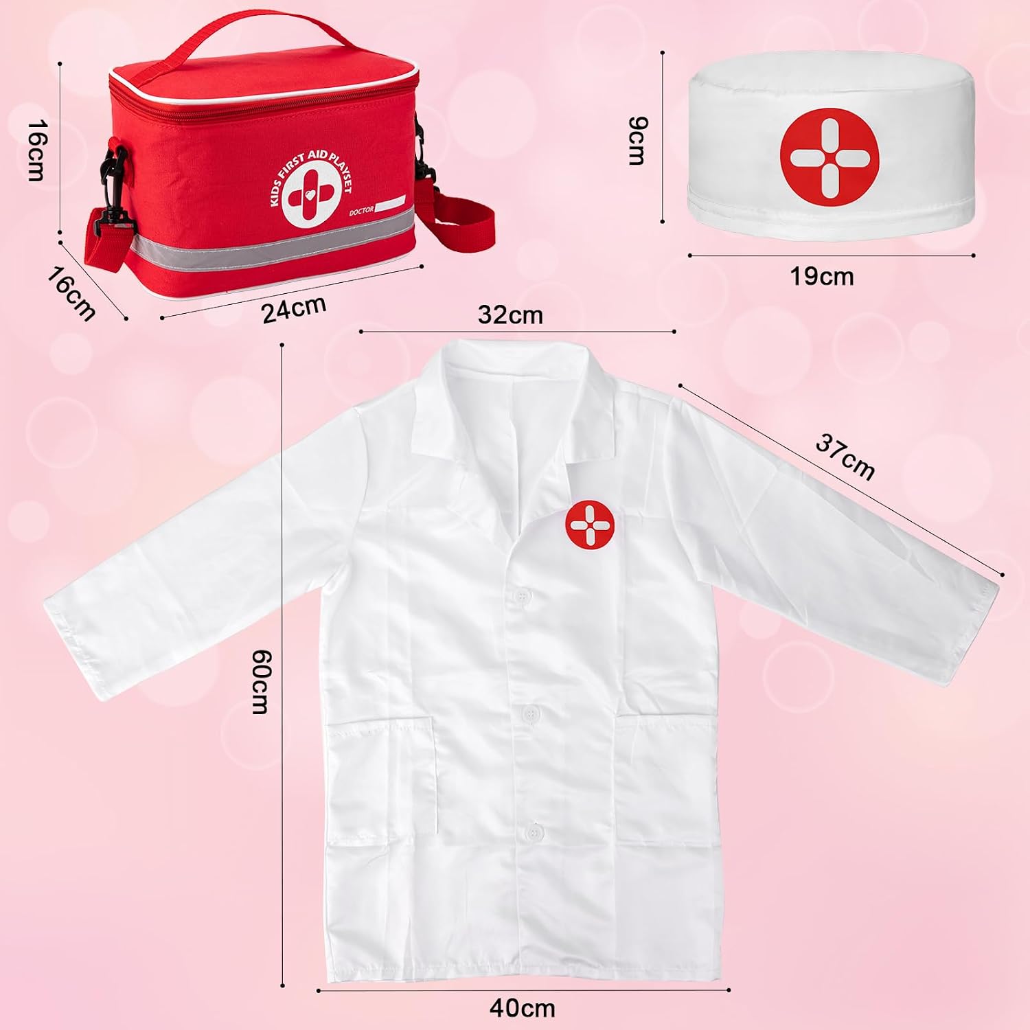 Doctor Kit for Kids Ages 3+, 34 Pcs Pretend Play Toys — image 7 of 7