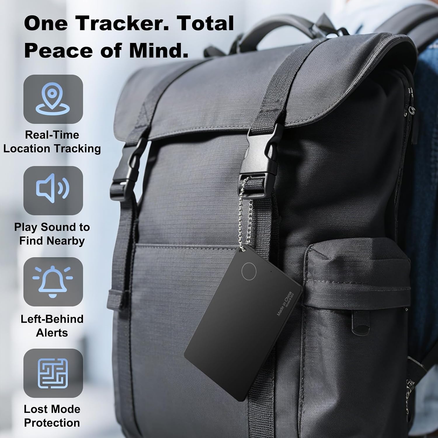 Wallet Tracker Card for Apple Find My, [Apple MFi Certified], 5+ Year Battery, iOS Only Bluetooth Item Finder, Ultra-Slim Smart Card Tracker for Wallet, Passport, Luggage, Purse & Backpack — image 7 of 7