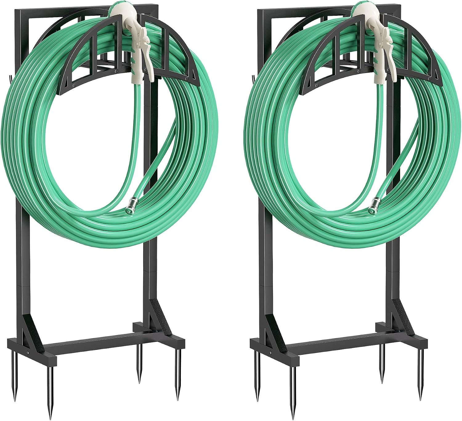 Garden Hose Holder Stand, Water Hose Reel Storage Rack — image 10 of 11