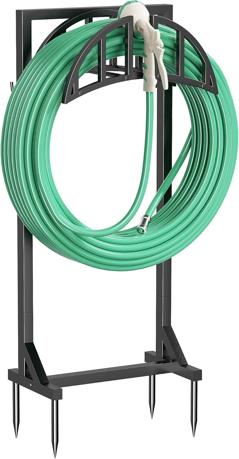 Garden Hose Holder Stand, Water Hose Reel Storage Rack — image 11 of 11