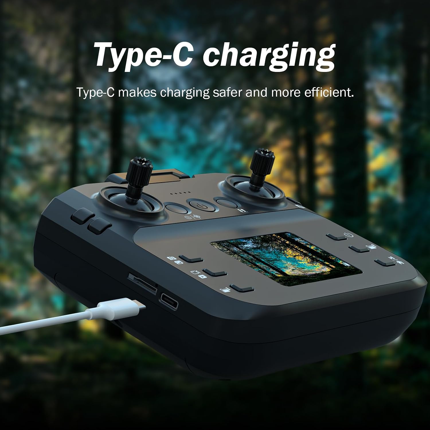 Mini Drone with 1080P Camera for Adults and Beginner,RGB LED Light FPV Drone Quadcopter for Beginners,One Key Take Off/Land Altitude Hold,Optical Flow Positioning Gravity Gesture Control — image 2 of 10