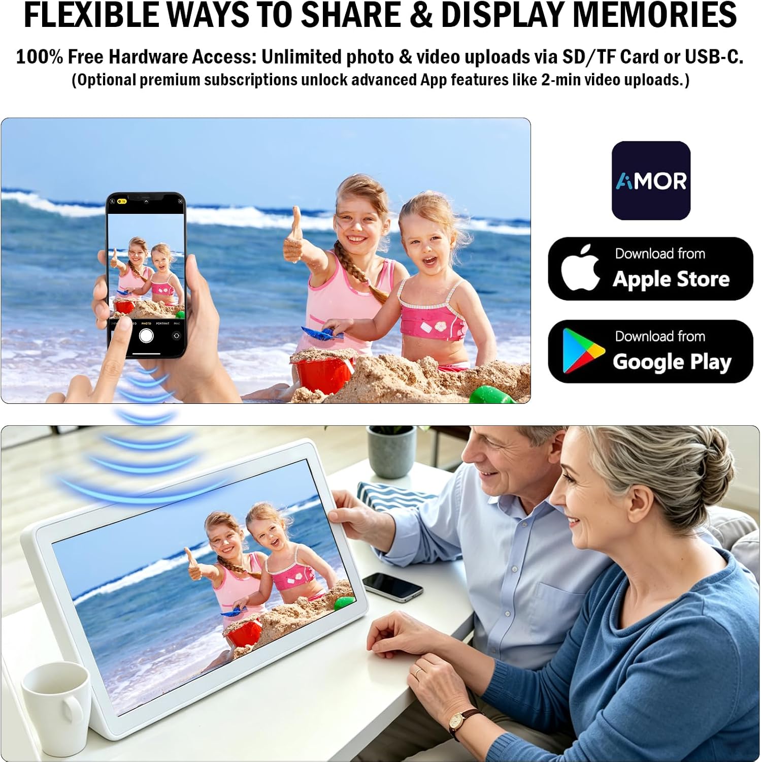 15.6" Smart Digital Wall Calendar - 1080P HD Touchscreen Electronic Planner & Family Hub for Chore Charts & Meal Planning. Auto-Syncs with Google, iCloud, Outlook, Cozi — image 6 of 8