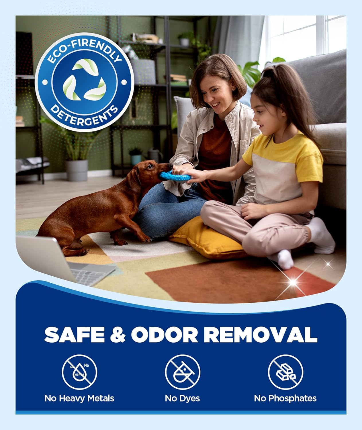 4X Power Floor Cleaning Solution Compatible with Tineco, Deionized Water MultiHard Floor Cleaner For 0 Residue, Low-Foam Machine-Safe Cleaner Solution for Vacuum Mop, Pet Safe, Fresh Scent, 2×16.9oz — image 7 of 7