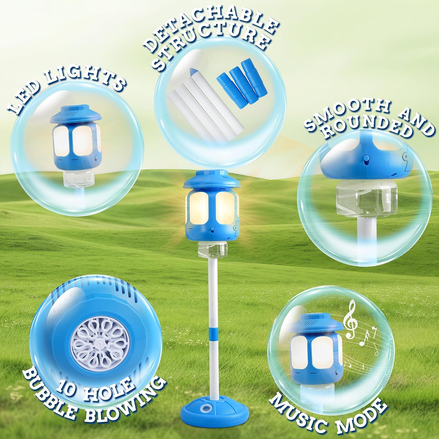 Bubble Machine for Kids Bubble Blower Maker with Lights and Music — image 5 of 7