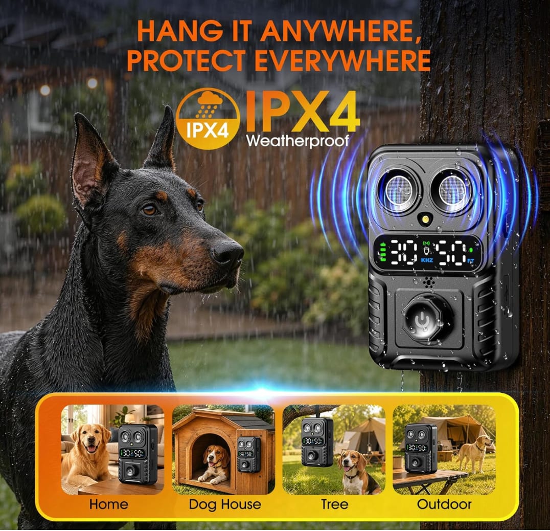 2X Automatic Bark Control Box, Smart Dog Bark Deterrent Device, Anti Barking Device for Dogs Stop Neighbor’s Dog Barking — image 4 of 6