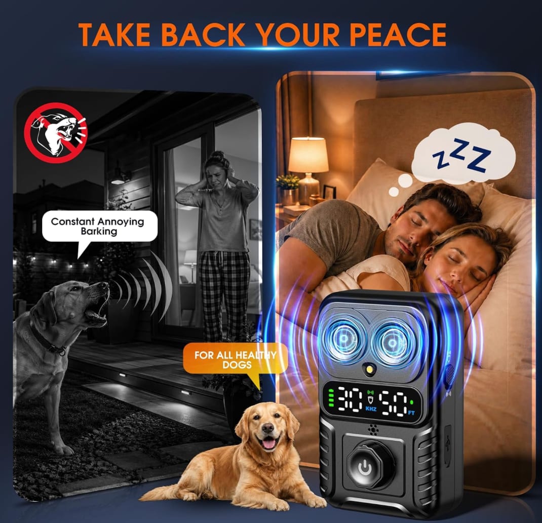2X Automatic Bark Control Box, Smart Dog Bark Deterrent Device, Anti Barking Device for Dogs Stop Neighbor’s Dog Barking — image 5 of 6