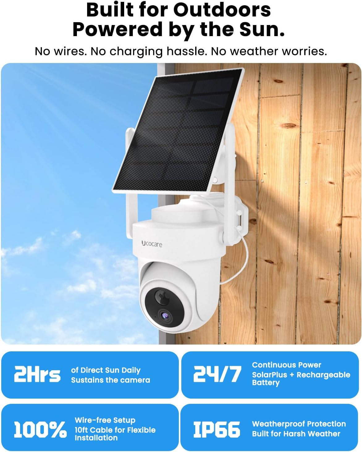 4 pack 4K Security Cameras Wireless Outdoor, No Subscription, Works in -14°F Cold [2026 NEW] Solar-Powered Home Security Camera System with 360° Auto Tracking, Color Night Vision, 5G & 2.4G WiFi, Easy — image 8 of 9