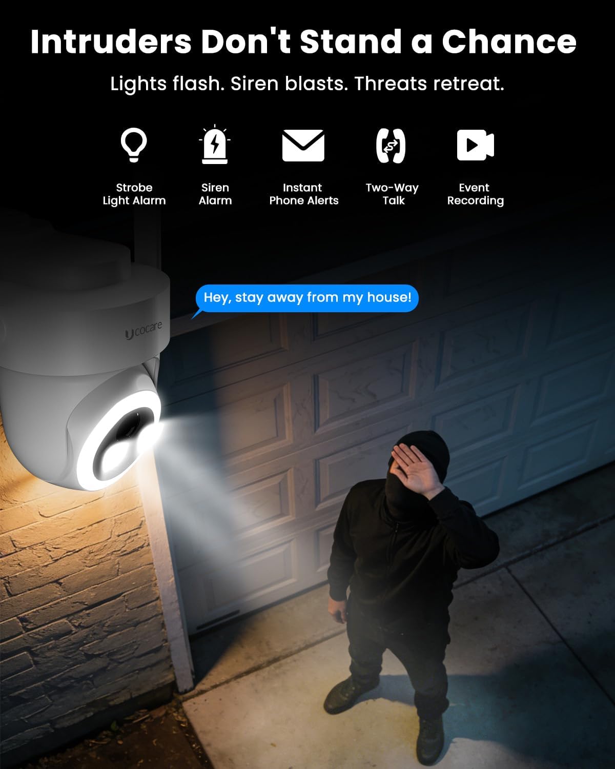 4 pack 4K Security Cameras Wireless Outdoor, No Subscription, Works in -14°F Cold [2026 NEW] Solar-Powered Home Security Camera System with 360° Auto Tracking, Color Night Vision, 5G & 2.4G WiFi, Easy — image 9 of 9