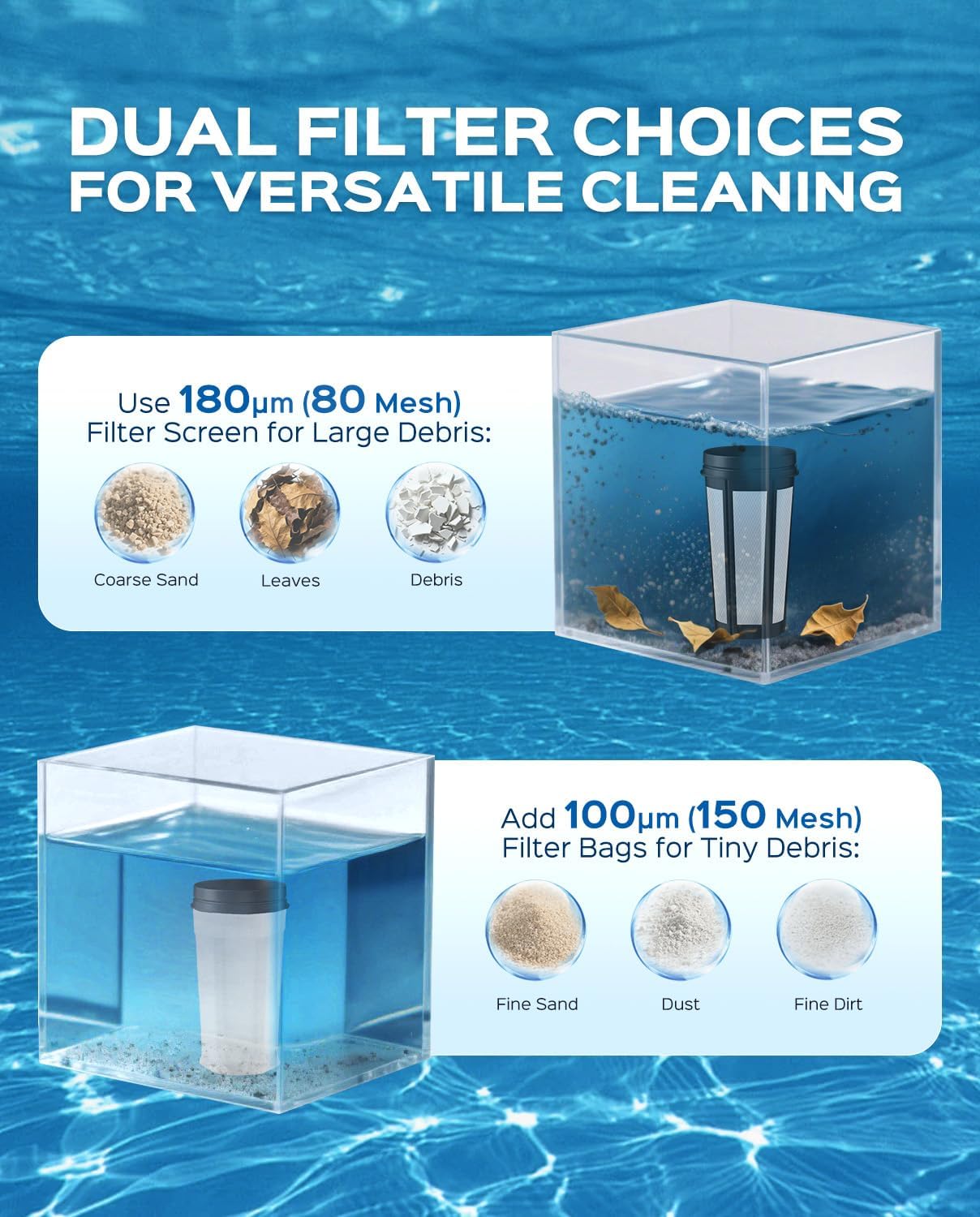 Cordless Handheld Pool Vacuum Cleaner for Inground Pool with Pole — image 6 of 7