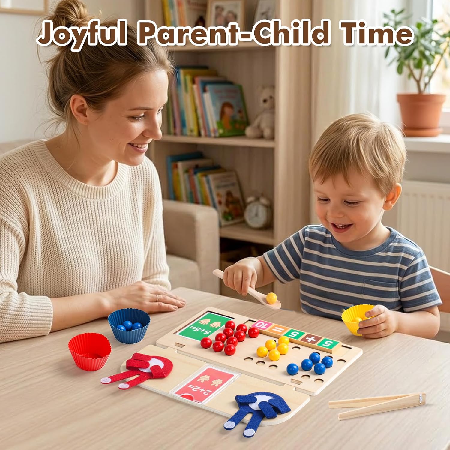 Math Manipulatives Montessori Toys for 3 Year Old Preschool Educational Toy — image 3 of 8