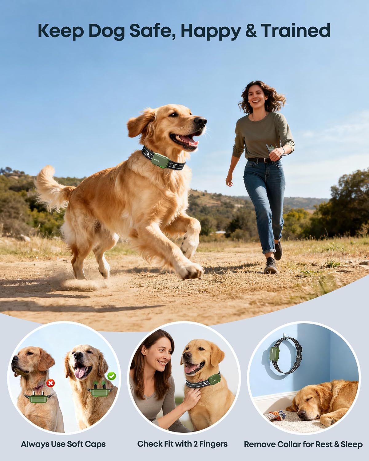 Dog Shock Collar - 4500FT Dog Training Collar with Remote for 10-120lbs Dog — image 8 of 8