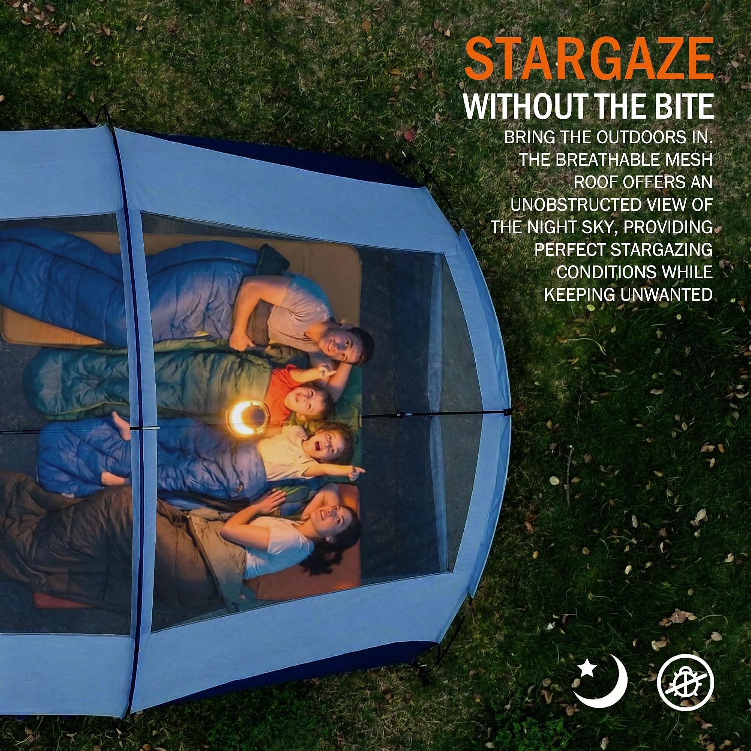 Camping Tent for 8 Person, 3 Room Family Tent with Rainfly — image 6 of 9