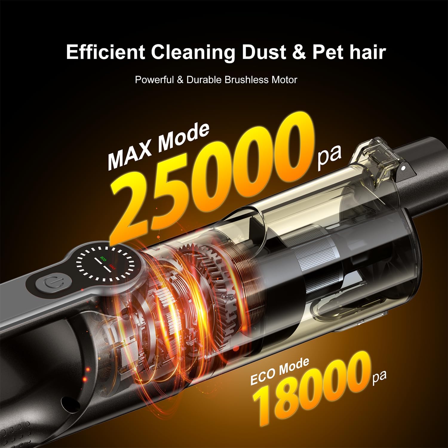 25Kpa Handheld Vacuum Cordless Cleans Car, Home and Office Fast — image 2 of 8